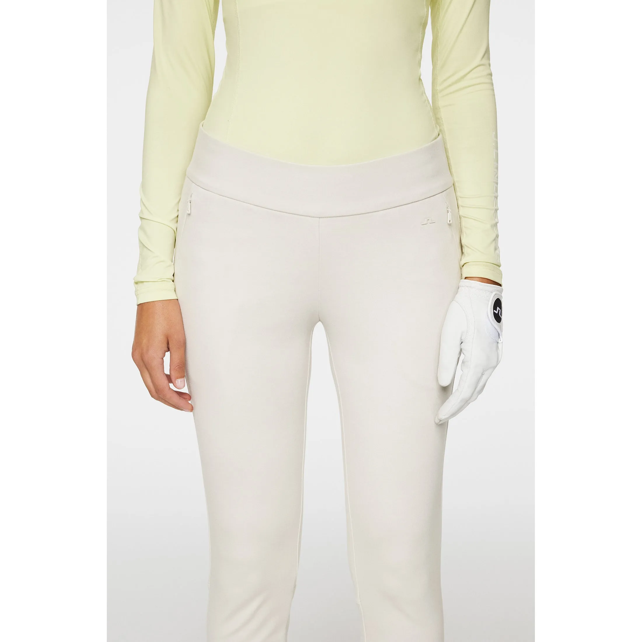 J.Lindeberg Women's Lea Pull On Golf Pants - Moonbeam