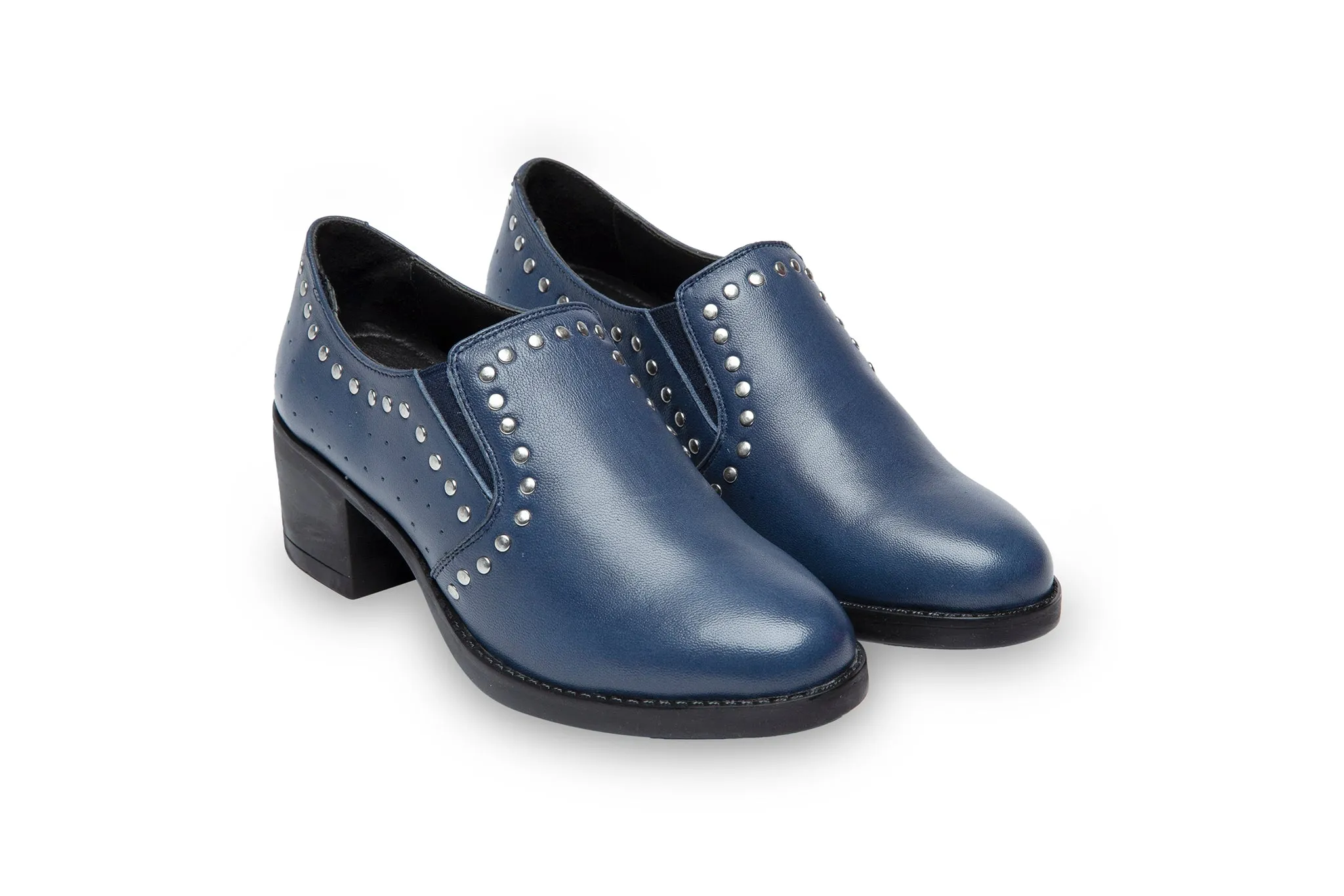 Laxy, Blue Formal Shoes