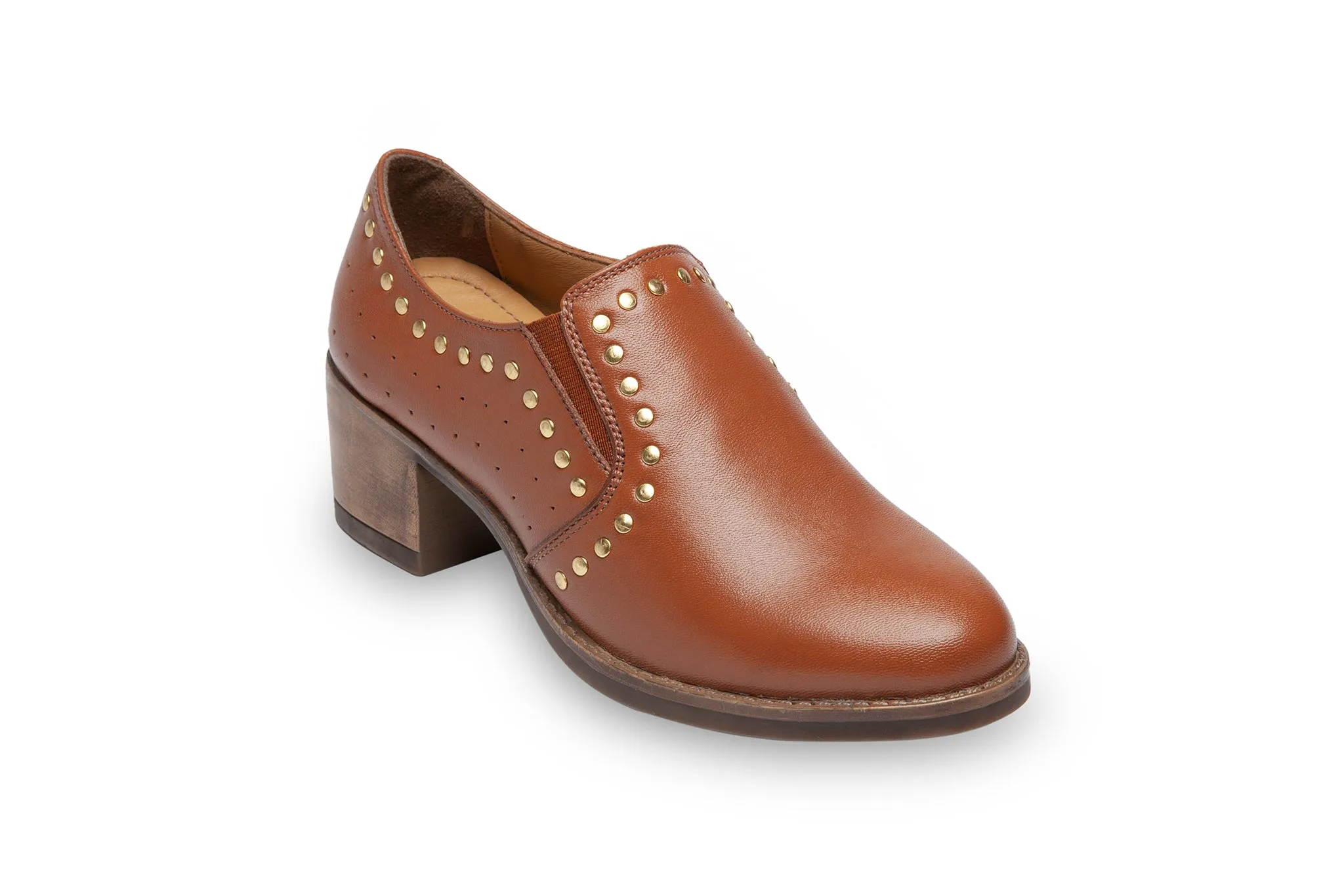 Laxy, Tan Formal Shoes