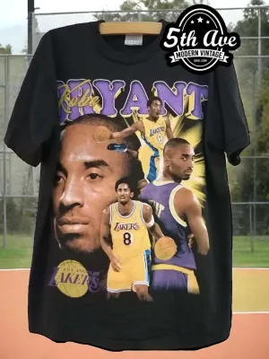 Legacy of the Black Mamba: Kobe Bryant Collage Tribute T-Shirt