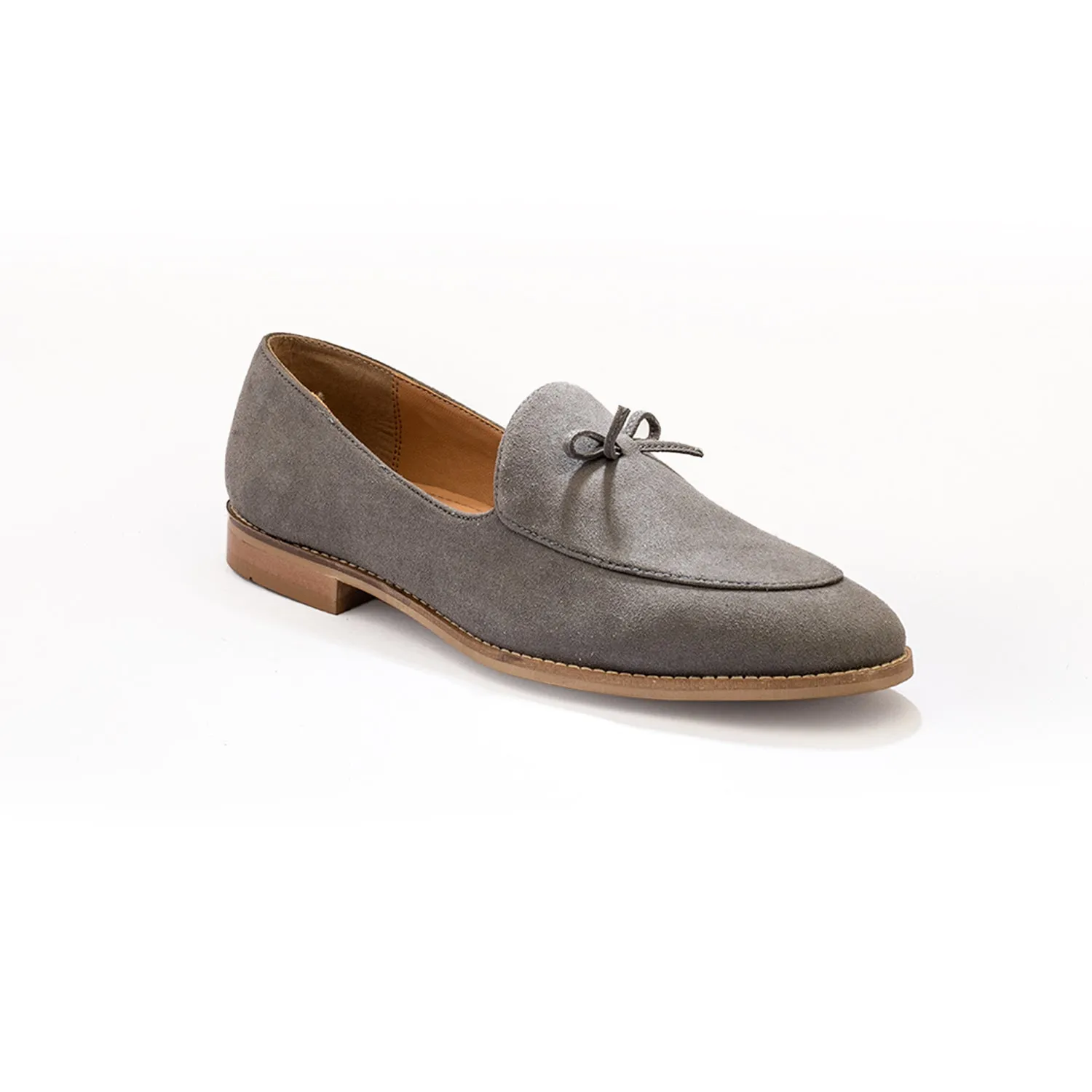 Monkstory Wyld Faux-Suede Slip-Ons – Pastel Grey