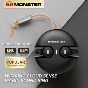 MONSTER XKT21 Ear Clip Air Conduction Wireless Earphones Black