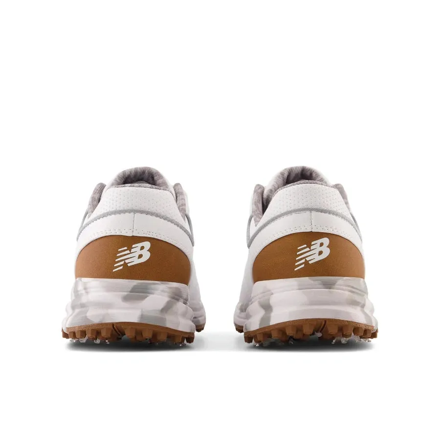 New Balance Brighton Spiked Golf Shoes - White/Brown