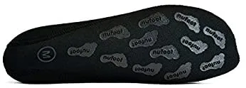 New Nufoot Betsy Lou Fuzzies Women's Shoes,Foldable & Flexible Flats,Slipper Socks,Travel Slippers & Exercise Shoes,Black, Large! Fits shoe size 7-10