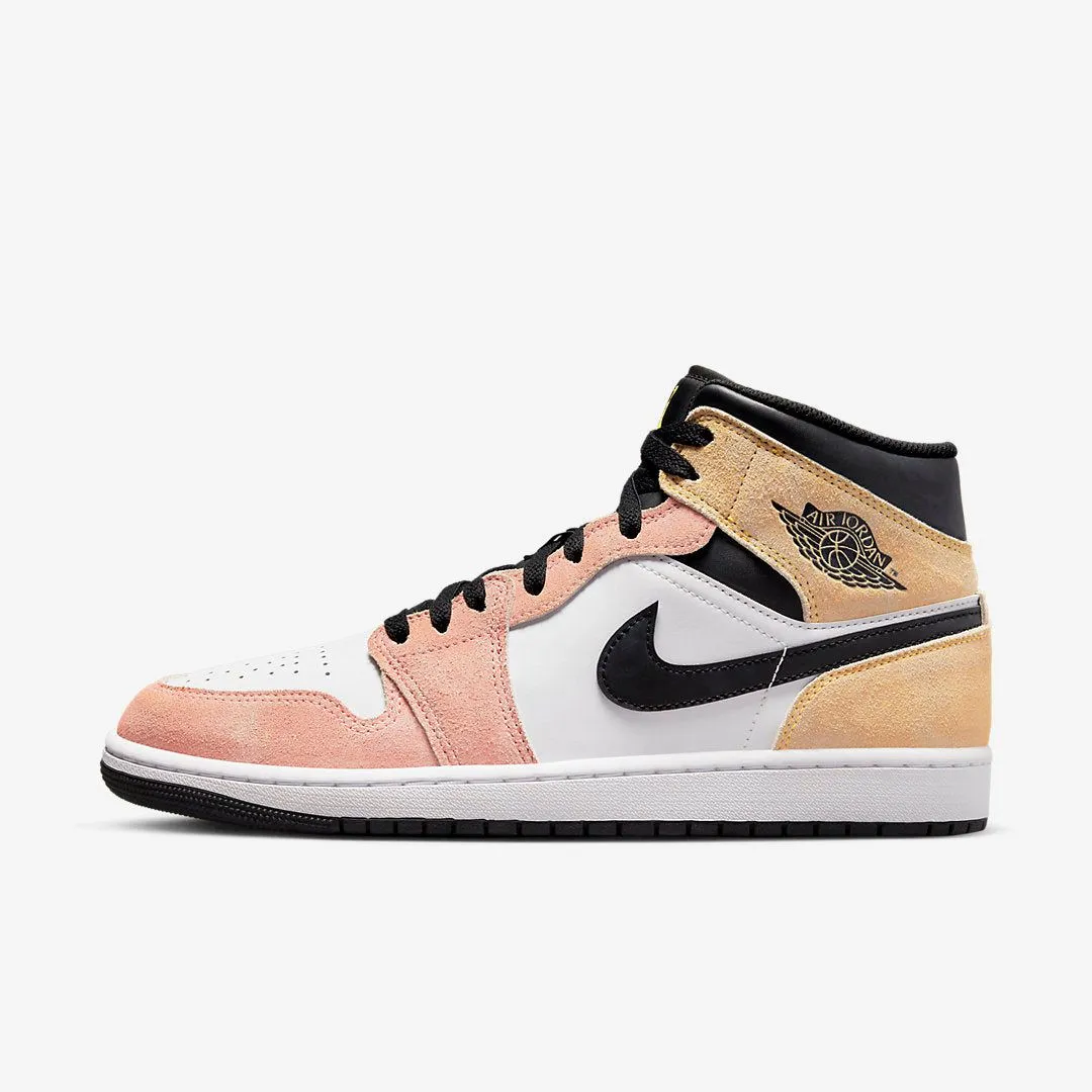 Nike Men's Air Jordan 1 Mid SE Shoes - Magic Ember / Sundial / White / Black