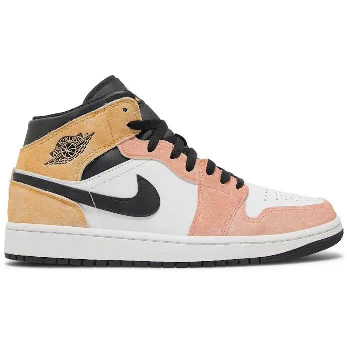 Nike Men's Air Jordan 1 Mid SE Shoes - Magic Ember / Sundial / White / Black