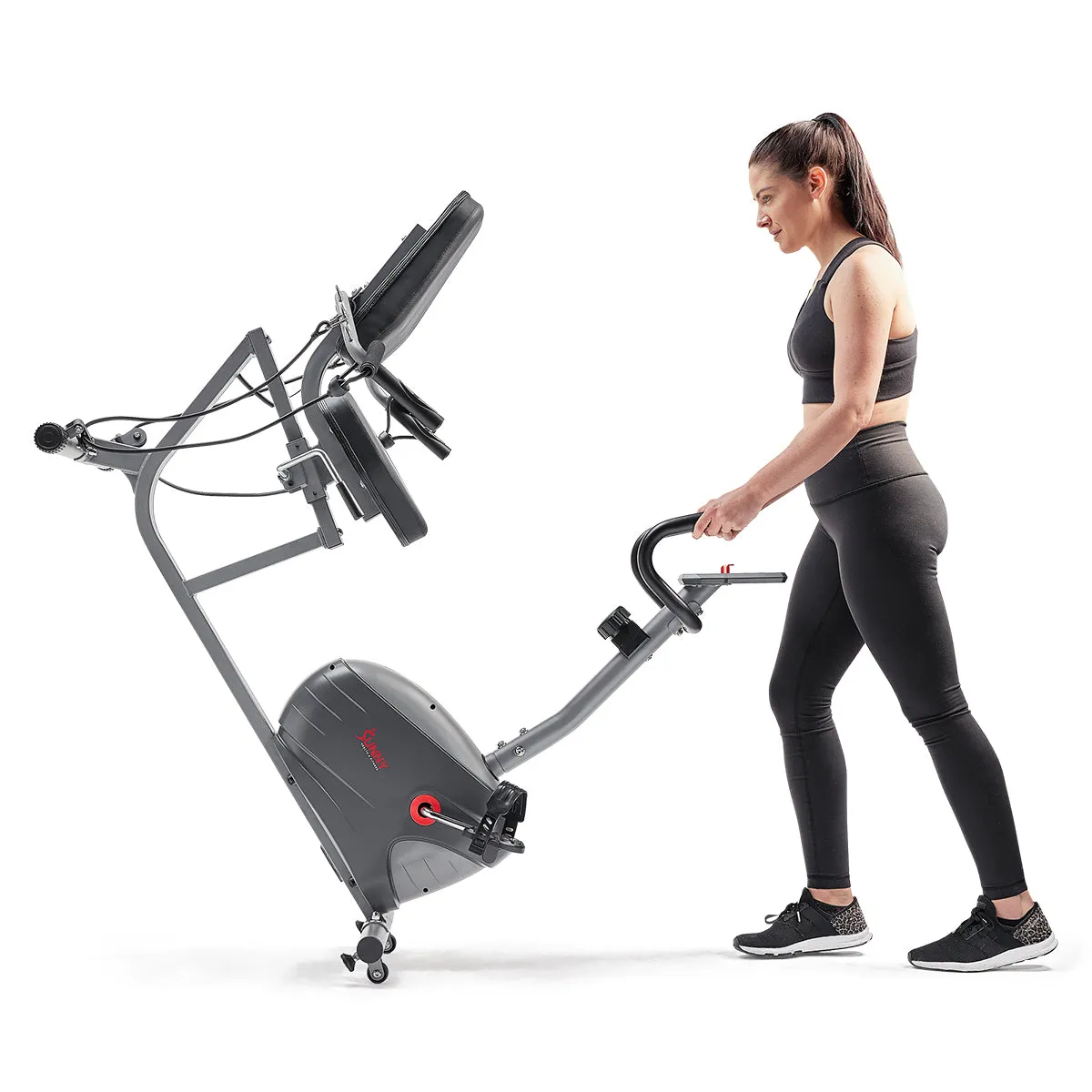 Performance Smart Recumbent Exercise Bike with Resistance Bands