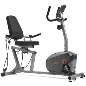 Performance Smart Recumbent Exercise Bike with Resistance Bands