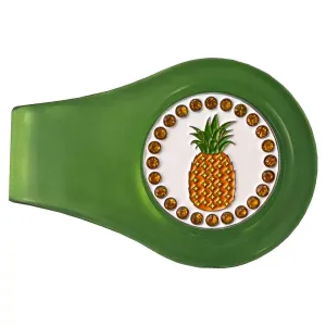 Pineapple Golf Ball Marker With Colored Clip