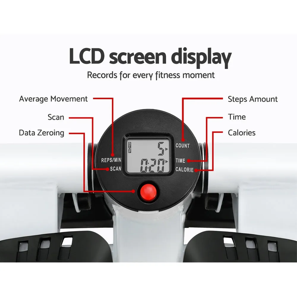 Portable Mini Stepper, LCD Display, Resistance Ropes, Everfit