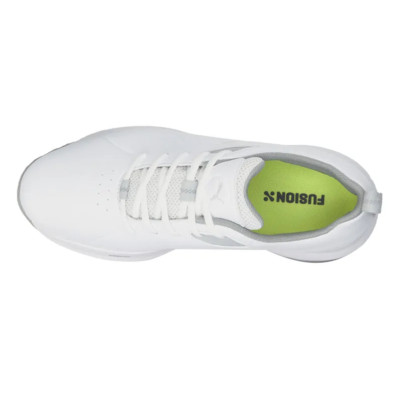 PUMA Fusion FX Tech Men's Spiked Shoes (White/Silver)