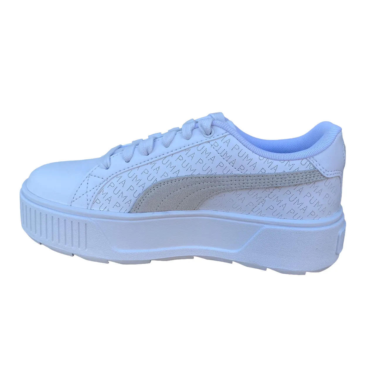 Puma scarpa sneakers da donna Karmen con Logo stampato 393194 01 bianco