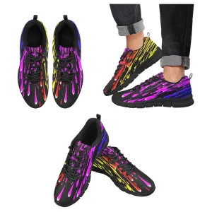 Rainbow Drip Women's Breathable Sneakers