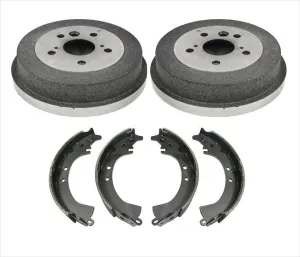 Rear Brake Drums & Brake Shoes 3Pc for Toyota Rav4 2001-2002