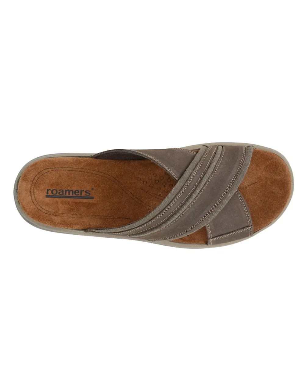 Roamers Mens Crossover Mule Sandals