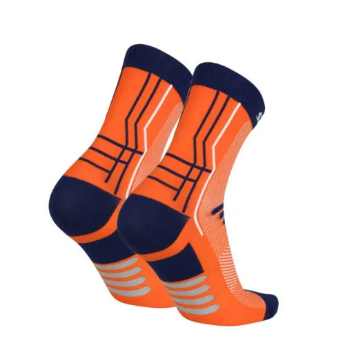 Santic MoveWay Orange Men Women Cycling Socks Free size 2 pairs