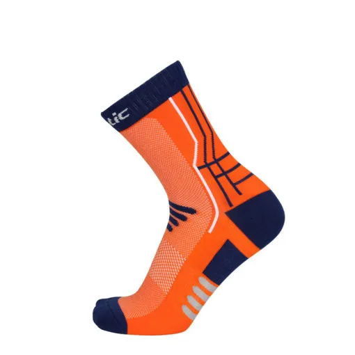 Santic MoveWay Orange Men Women Cycling Socks Free size 2 pairs