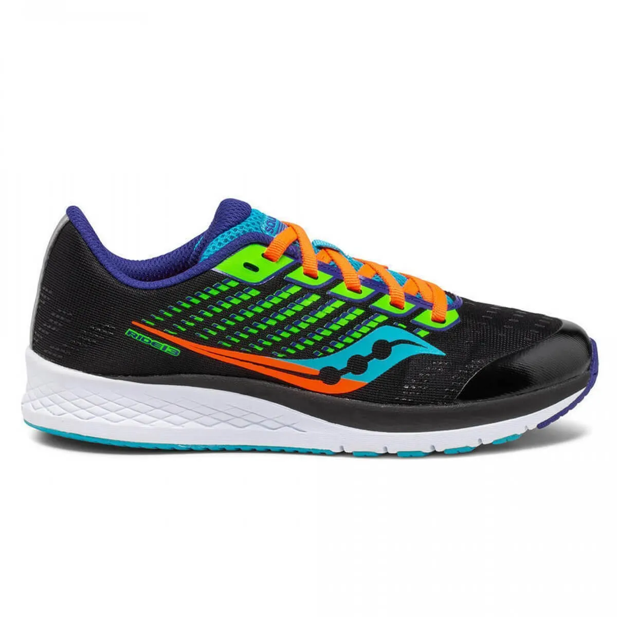 Saucony Ride 13 Junior | Black/Green