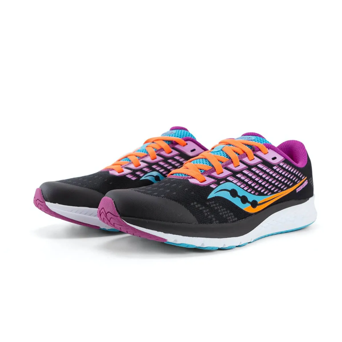 Saucony Ride 13 Junior | Black/pink