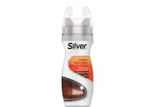 Silver Instant Shoe Shine Liquid Polish Brown 75 ml