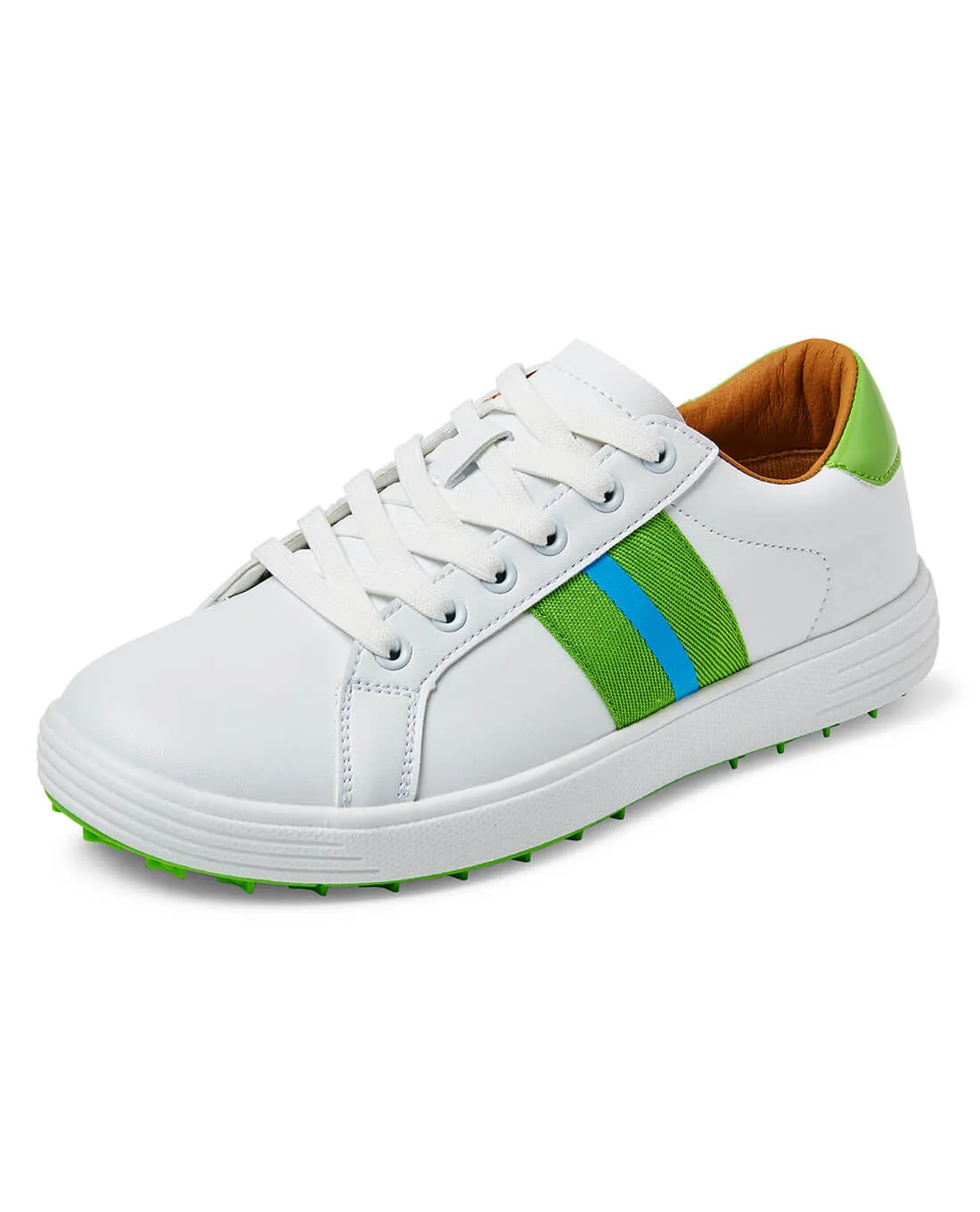 SIZE UK5 - SWING OUT SISTER Sole Sister Golf Shoes Emerald & Dazzling Blue