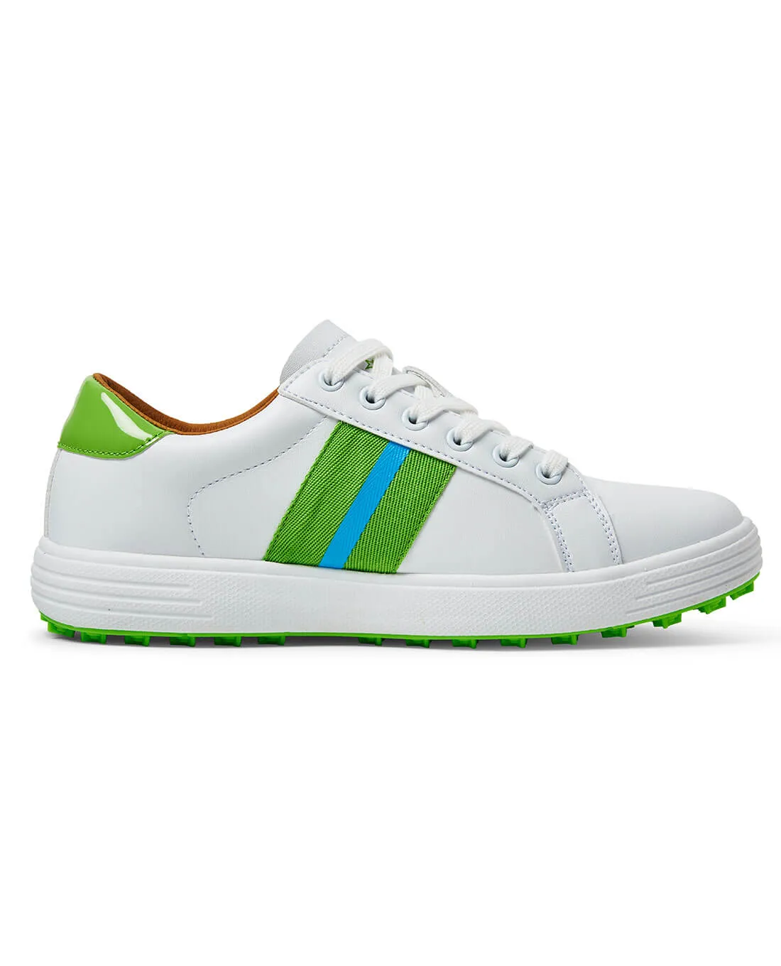 SIZE UK5 - SWING OUT SISTER Sole Sister Golf Shoes Emerald & Dazzling Blue