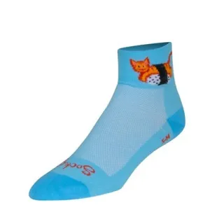 SockGuy Women's Cat Fish 1" Classic Bike Sock