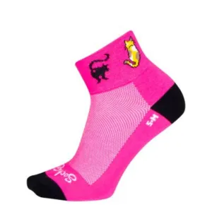 SockGuy Women's Cattitude 2" Classic Bike Sock