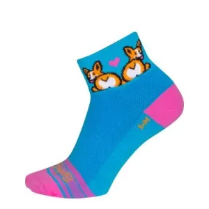 SockGuy Women's Corgi Luv 2" Classic Bike Sock