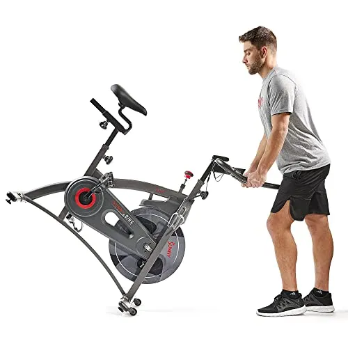 Sunny Health & Fitness Endurance Premium Magnetic Resistance Interactive Indoor Cycling Exercise Bike with Exclusive SunnyFit™ App Enhanced Bluetooth Connectivity - SF-B1877SMART