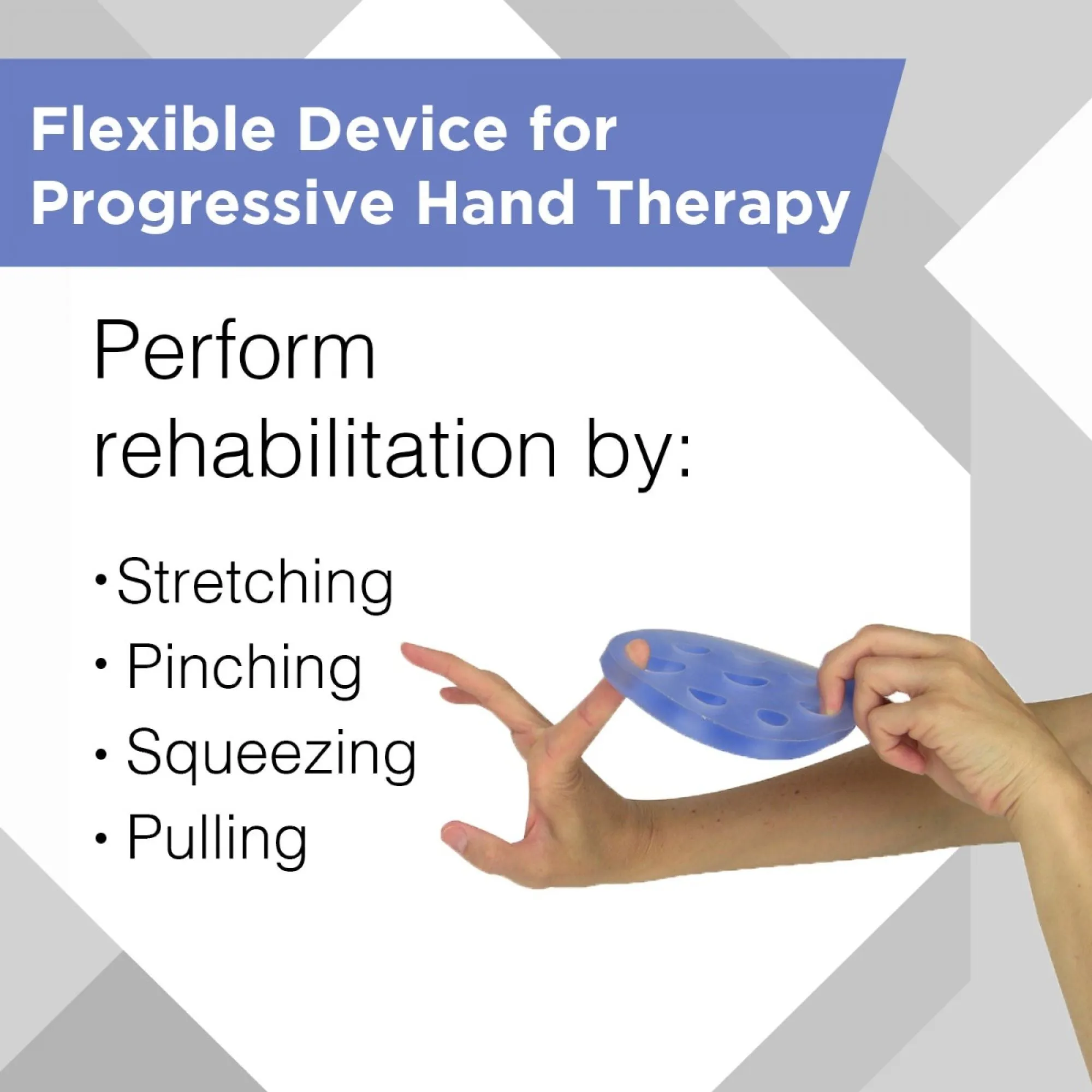 TheraBand Hand Xtrainer - HEAVY (BLUE), Non-Latex Hand Exerciser for Progressive Hand Therapy