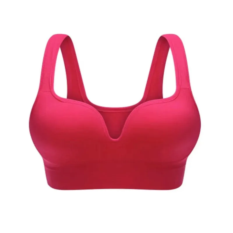 Trendy Yoga Padded  Workout Wireless Push Up Bra