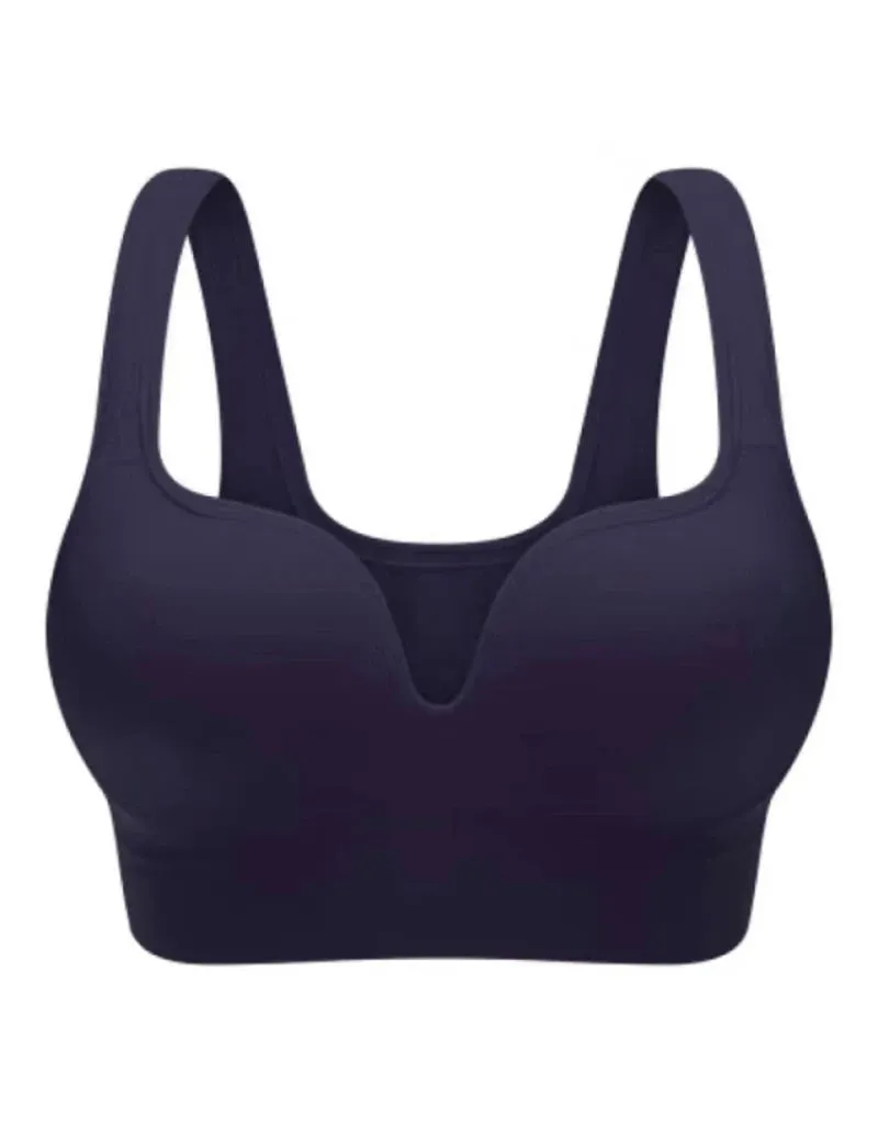 Trendy Yoga Padded  Workout Wireless Push Up Bra