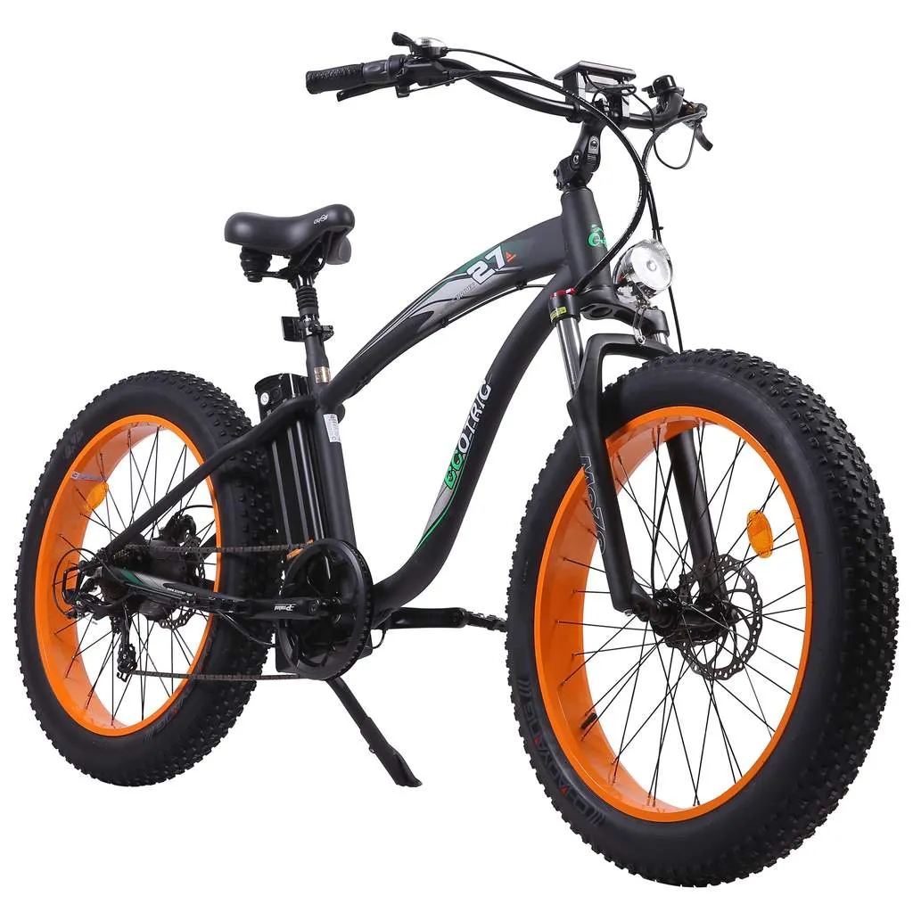 UL Certified Ecotric Hammer 48V 750W Beach Snow  Fat Tire Electric Bike