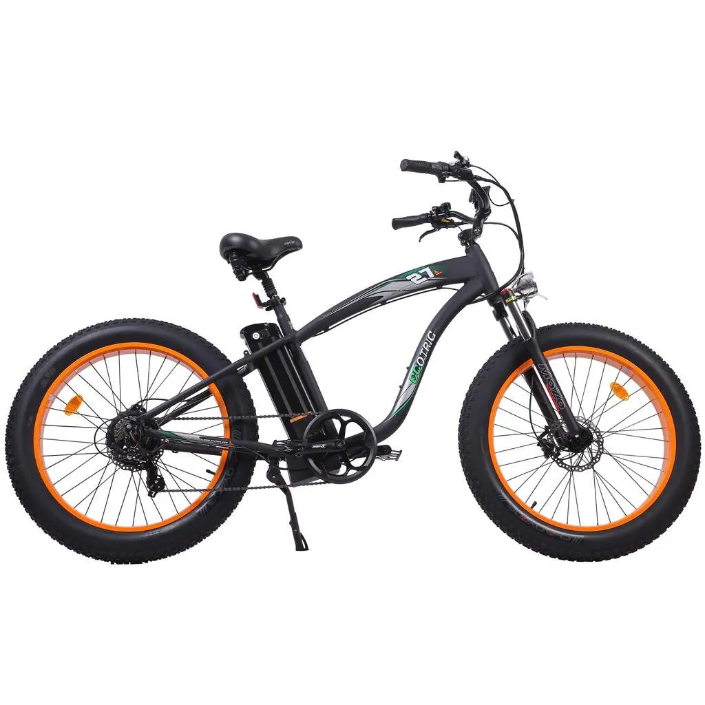 UL Certified Ecotric Hammer 48V 750W Beach Snow  Fat Tire Electric Bike