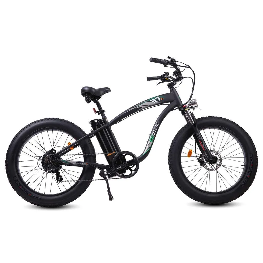 UL Certified Ecotric Hammer 48V 750W Beach Snow  Fat Tire Electric Bike