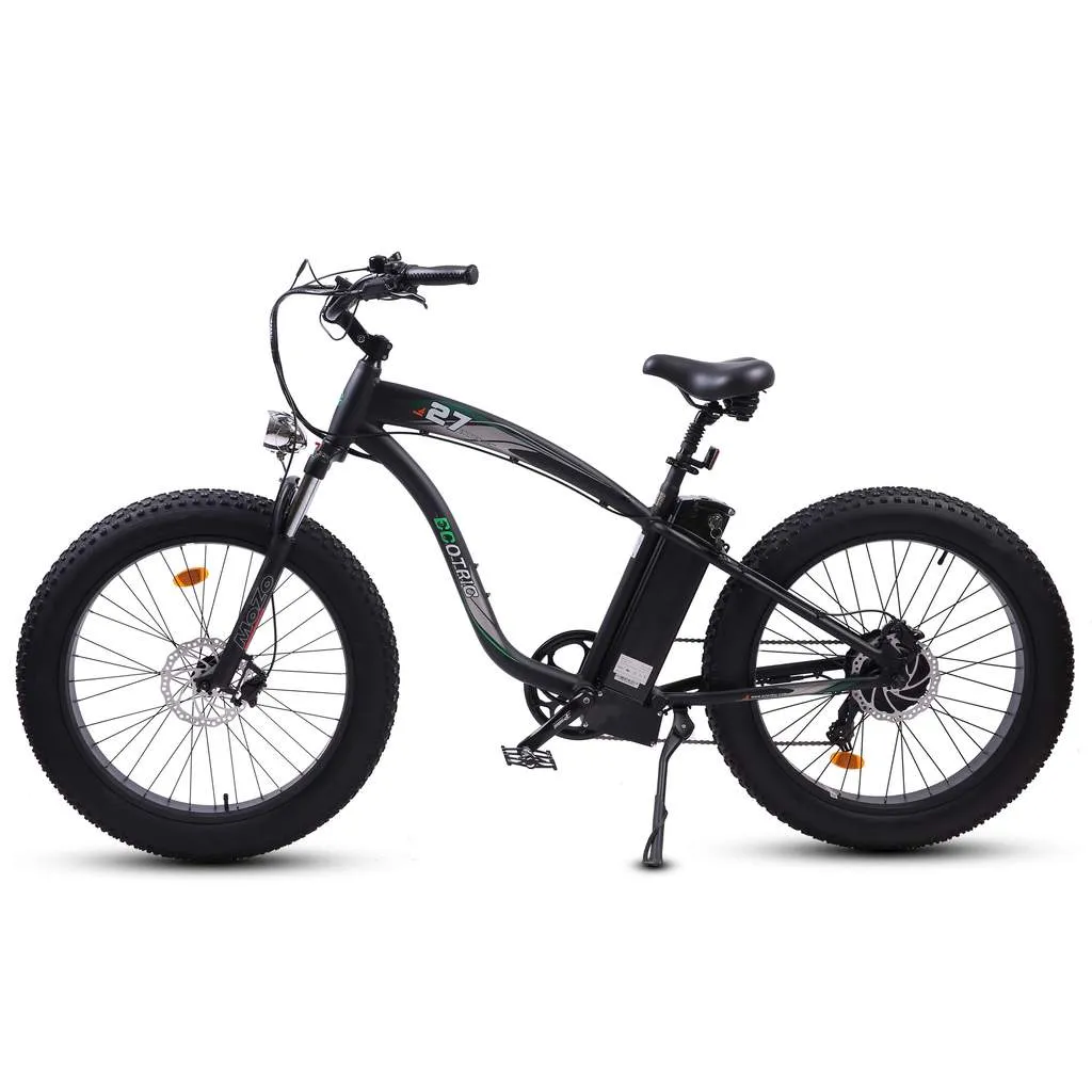 UL Certified Ecotric Hammer 48V 750W Beach Snow  Fat Tire Electric Bike