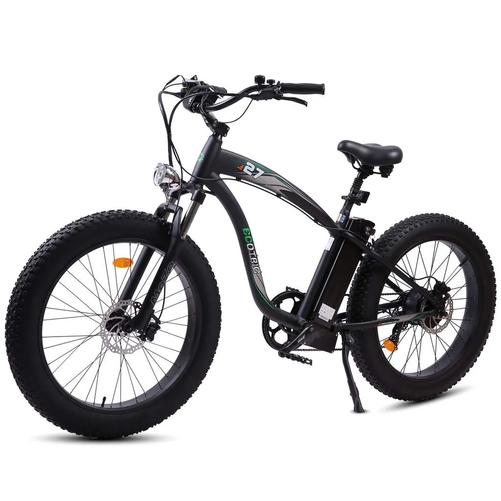 UL Certified Ecotric Hammer 48V 750W Beach Snow  Fat Tire Electric Bike