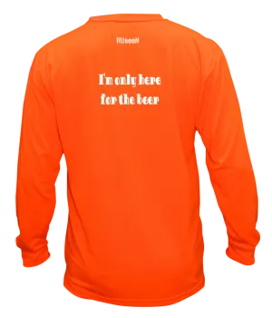 Unisex Reflective Long Sleeve Shirt - I'm Only Here For The Beer