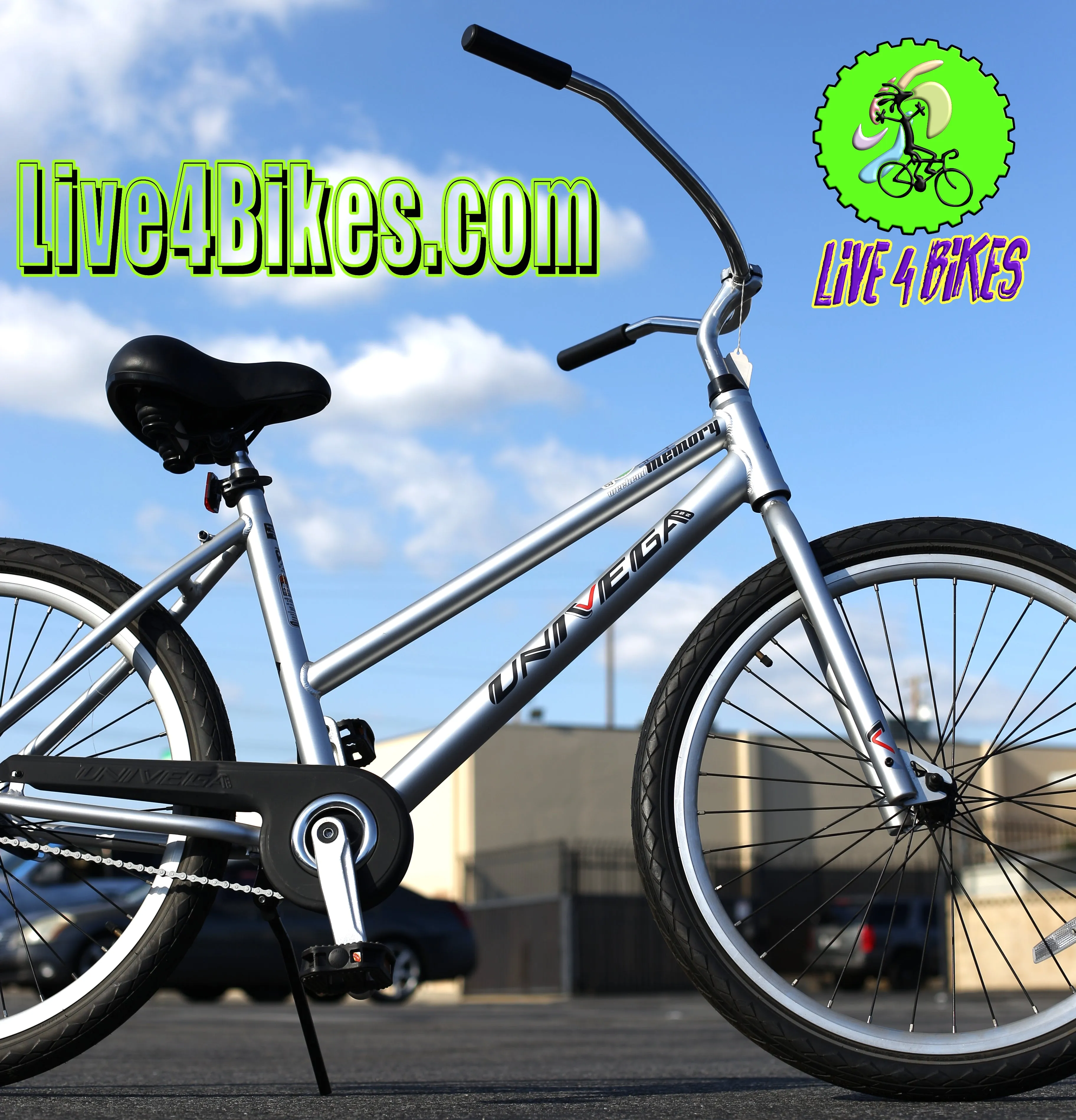 Univega Weekend Memory Beach Cruiser Single 1 speed aluminum Step Through - Live 4 Bikes