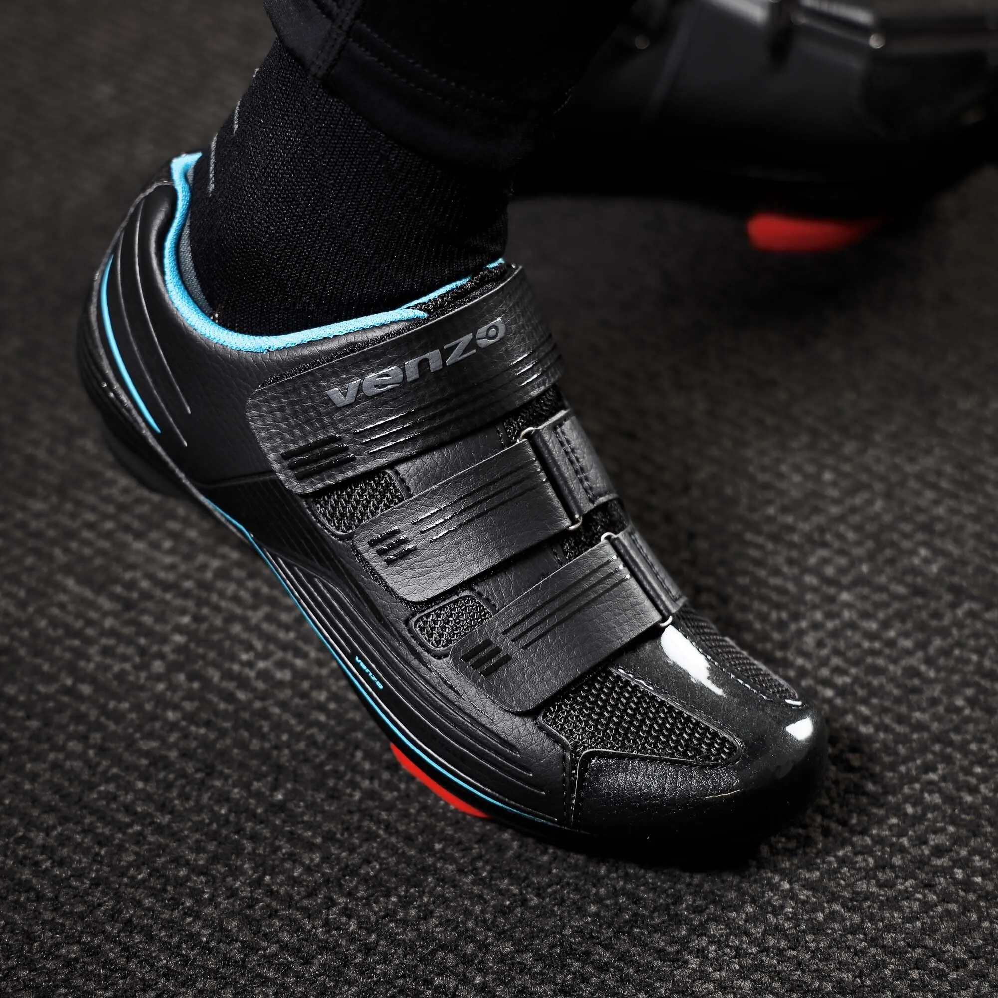 Venzo Bike Bicycle Women's Road Cycling Riding Shoes - Compatible with Peloton LOOK Delta & for Shimano SPD-SL - Perfect for Indoor Road Racing & Indoor Exercise Bikes 43