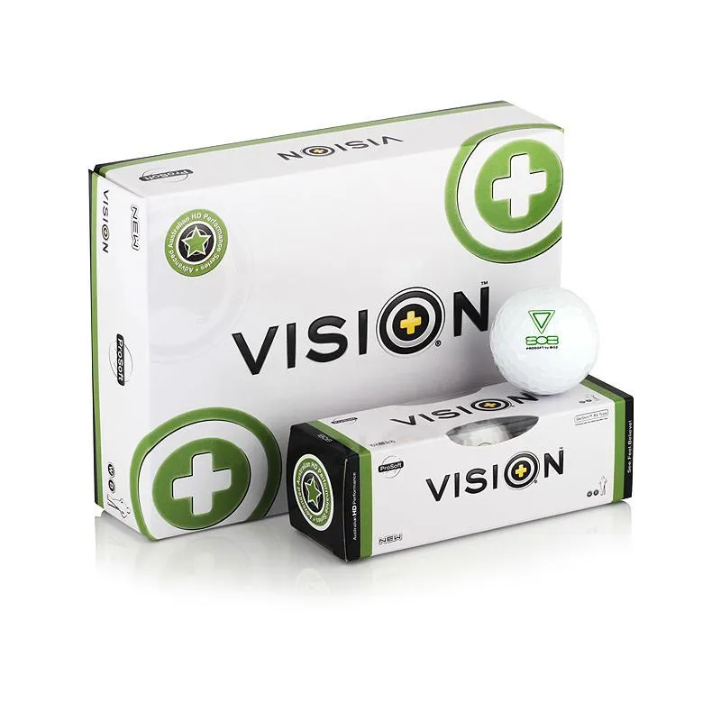 Vision Prosoft 808 UVee Tech Bright White Golf Balls - 2 Dozen