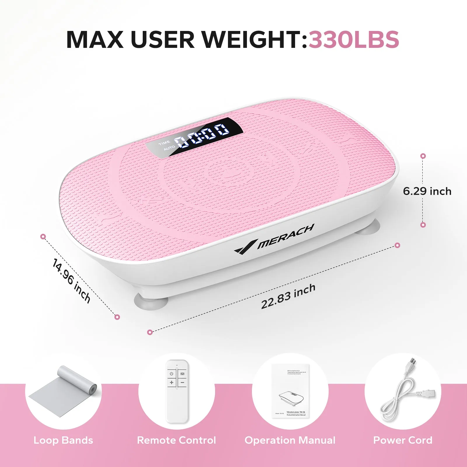 Whole Body Vibration Plate-Pink