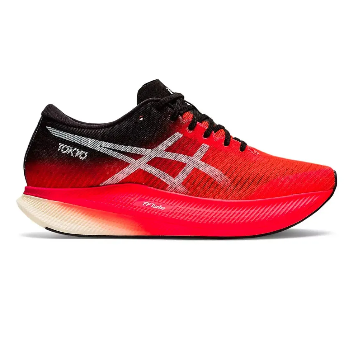 Womens ASICS Metaspeed Sky - Sunrise Red / White