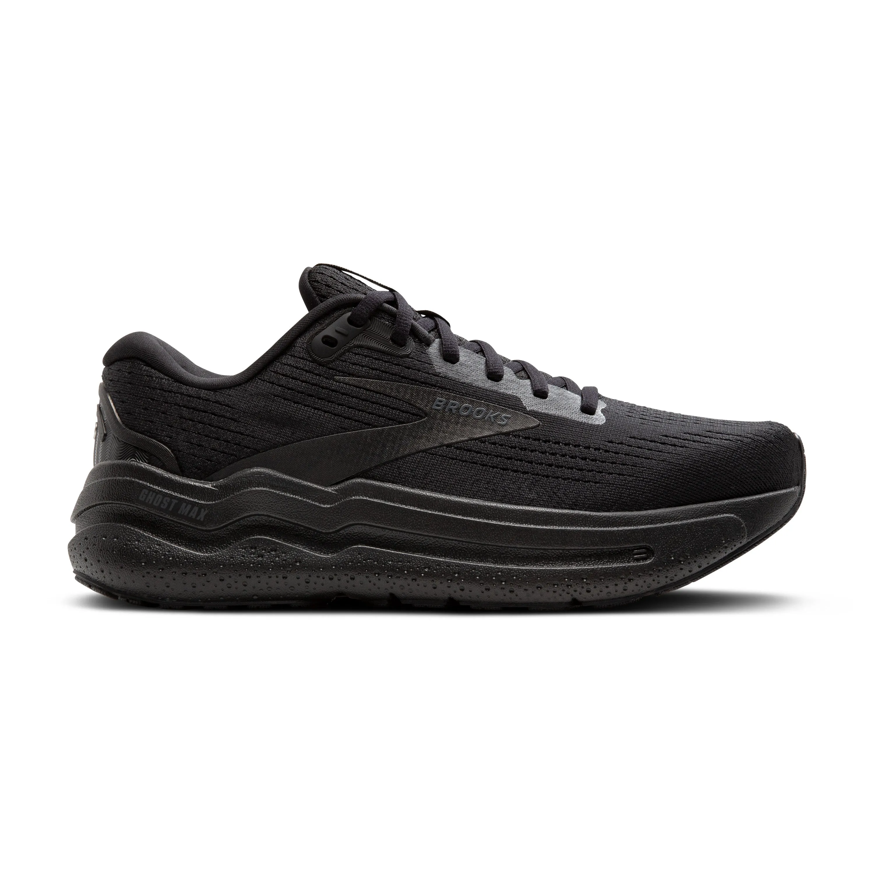 Women's Brooks Ghost Max 2 Color: Black/Black/Ebony (WIDE WIDTH)