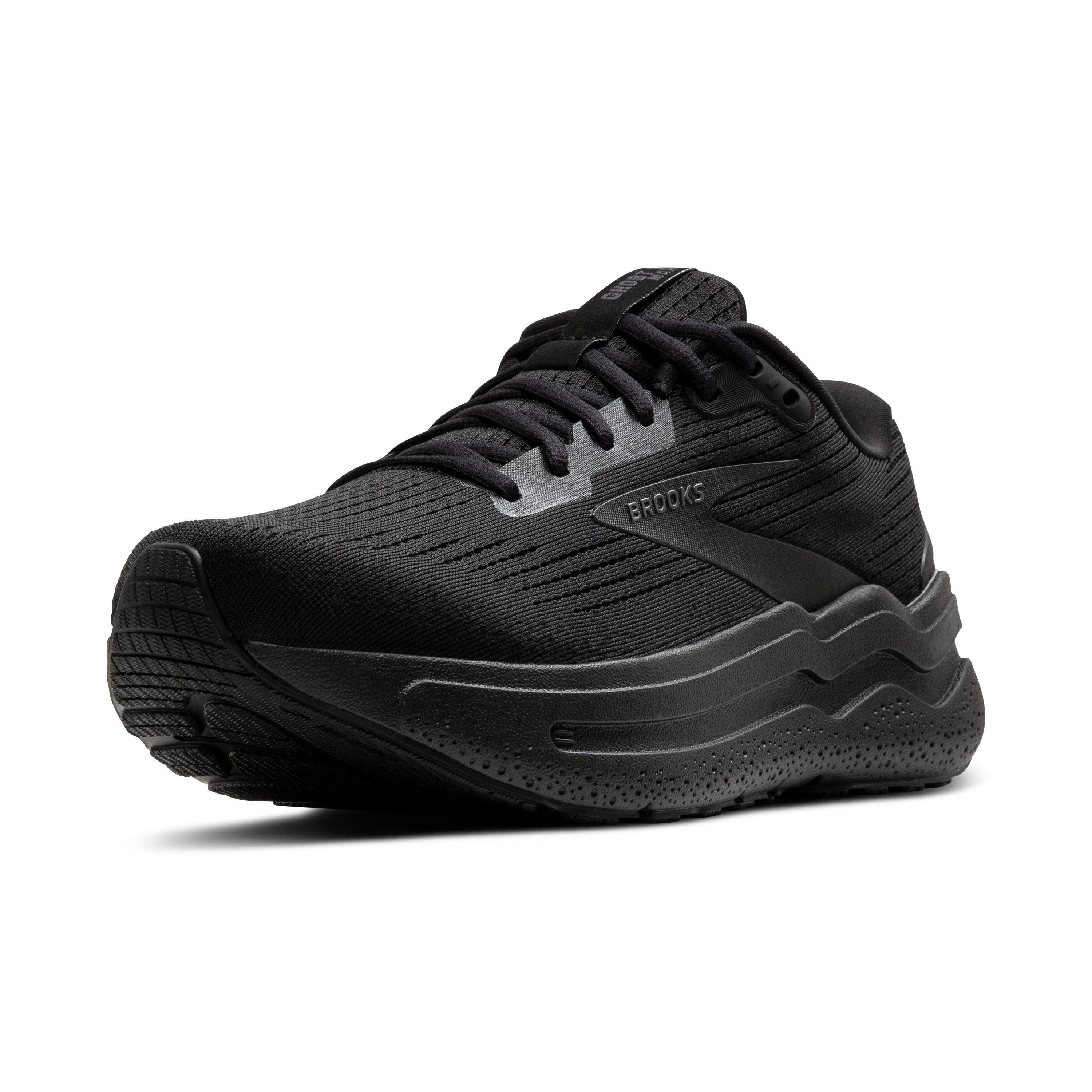 Women's Brooks Ghost Max 2 Color: Black/Black/Ebony (WIDE WIDTH)