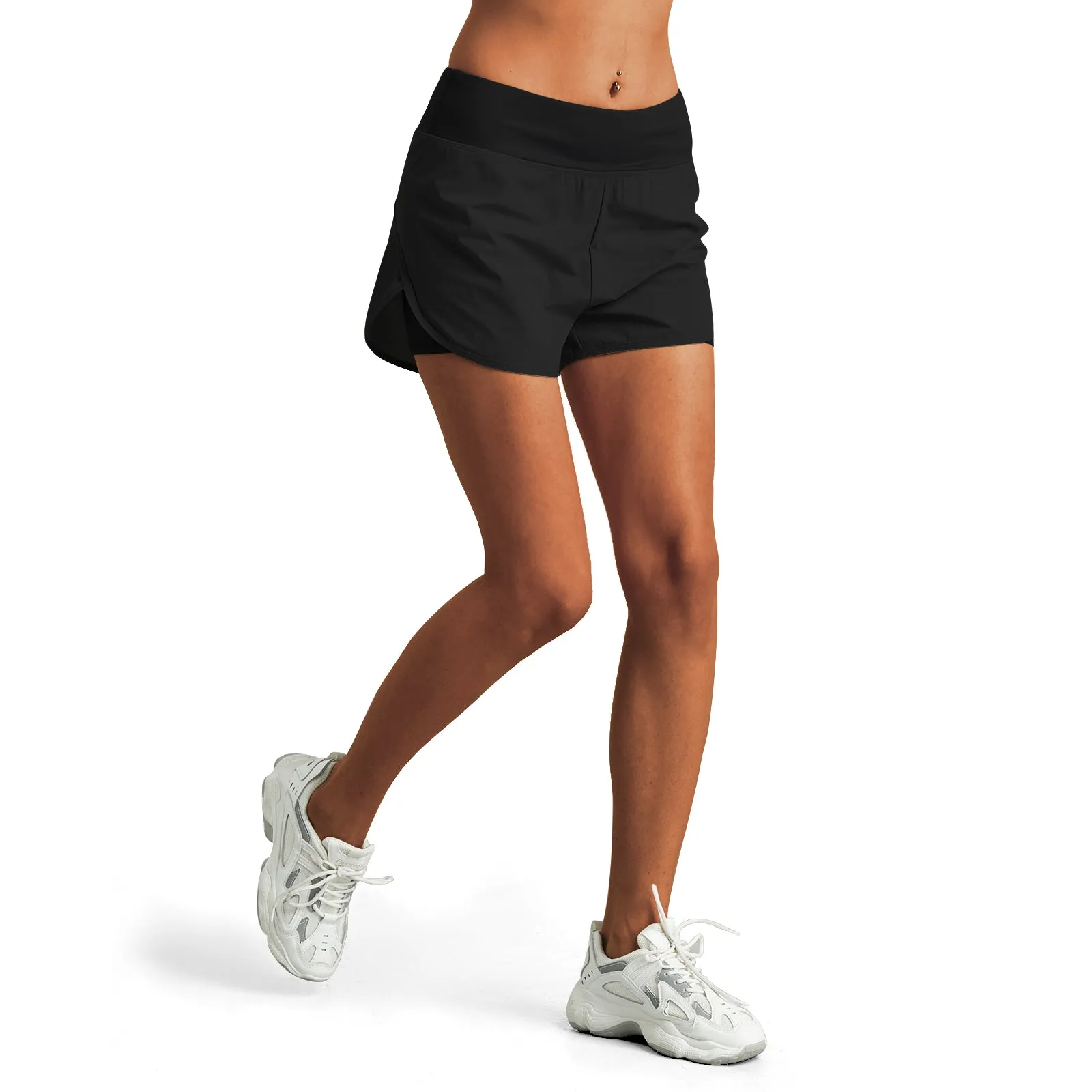 Women's High Waisted Running Shorts with Phone Pockets