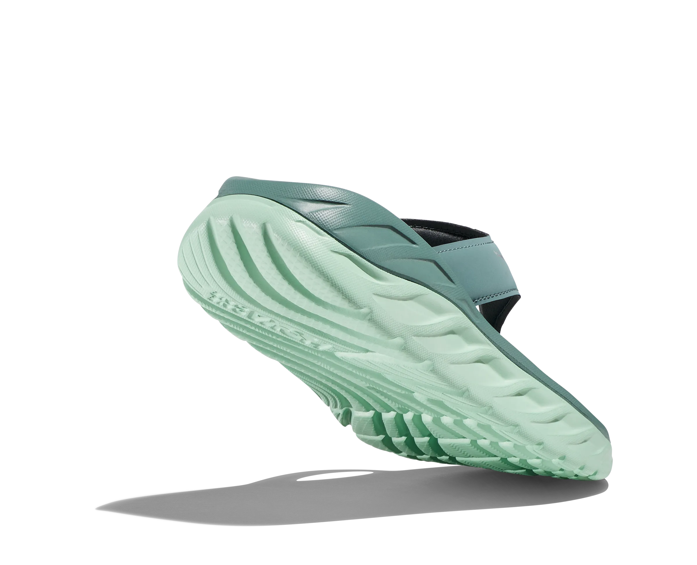 Women's Hoka Ora Recovery Flip Color: Trellis/Mist Green