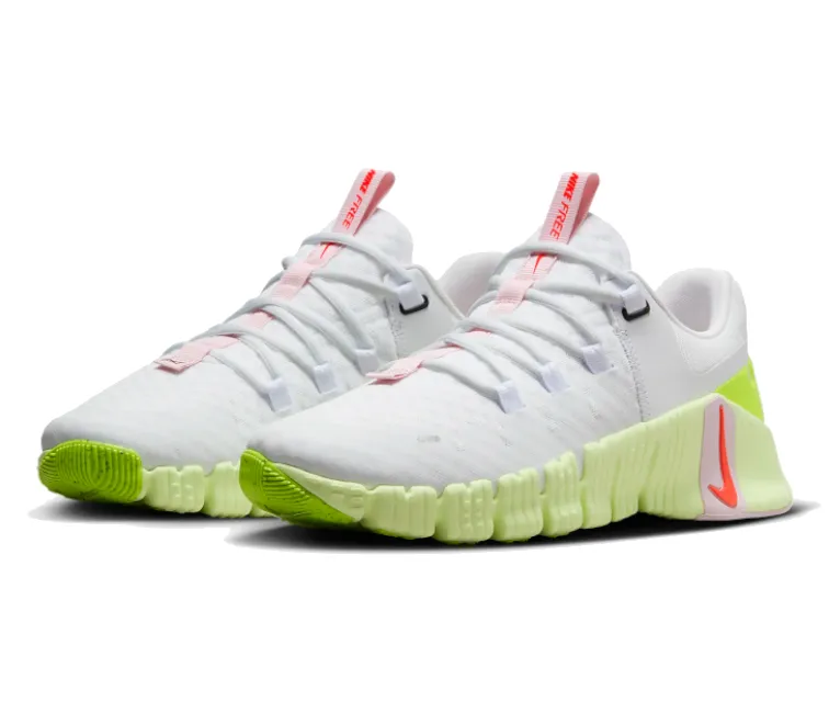 Women's Nike Free Metcon 5 (White/Pink/Volt)