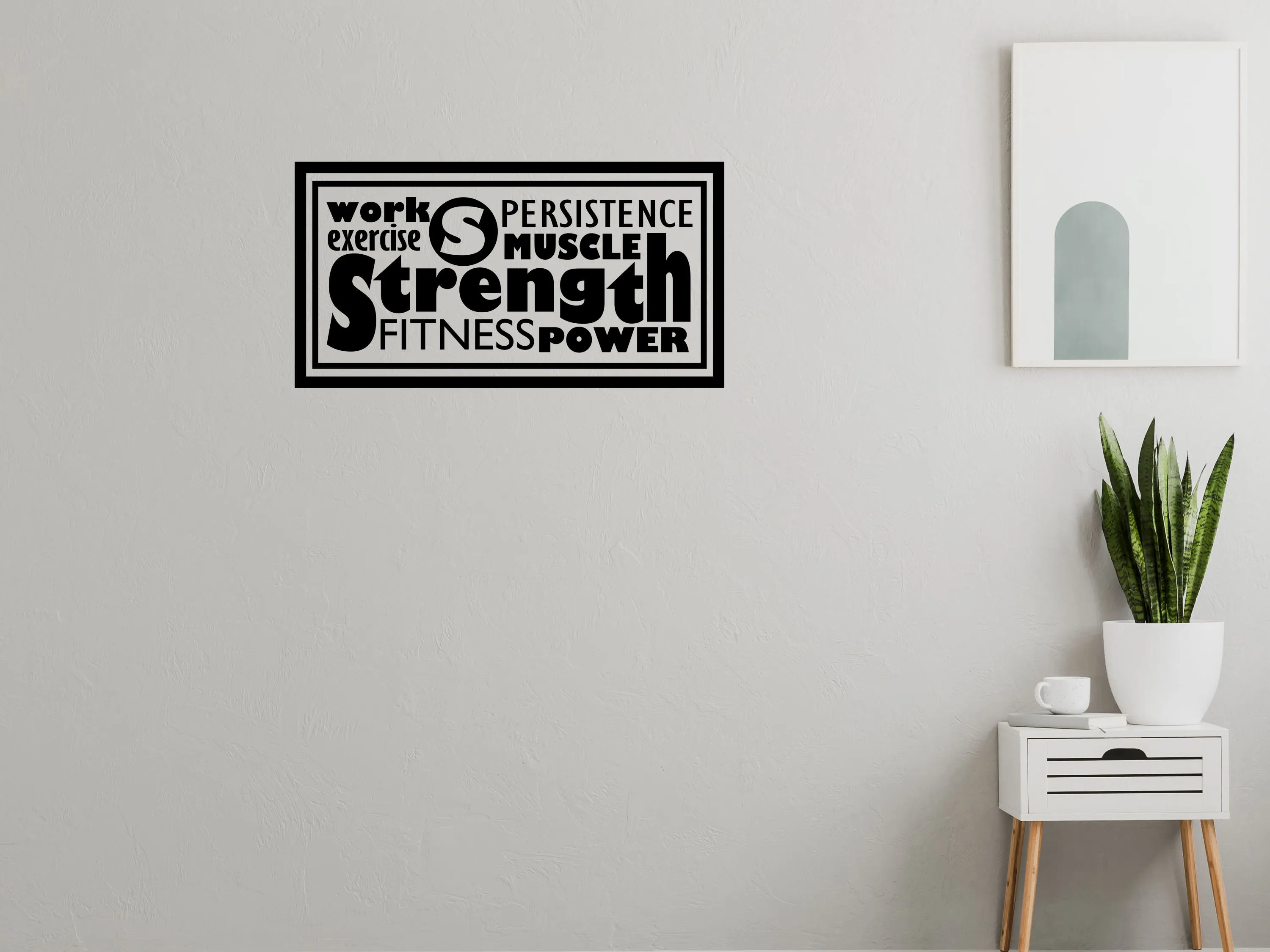 Work Exercise Office Wall Sticker